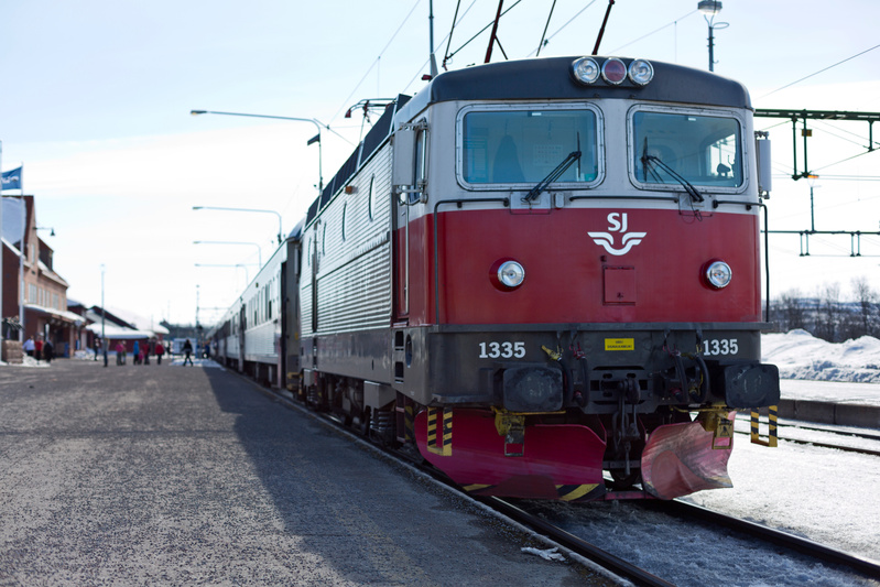 Kiruna tågstation sl-tåg